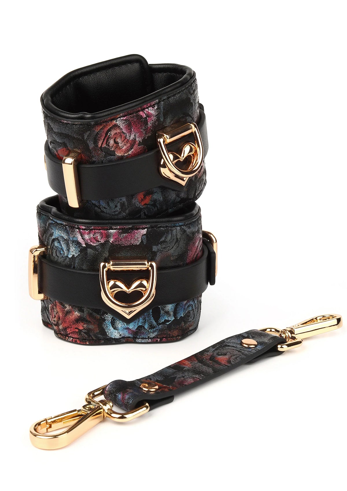 Beste vandaag nog: Floral Jacquard Ankle Cuffs by Geisha - bij Happytoys Sexshop: online sex shop for Feeling Happy & Easy ๐