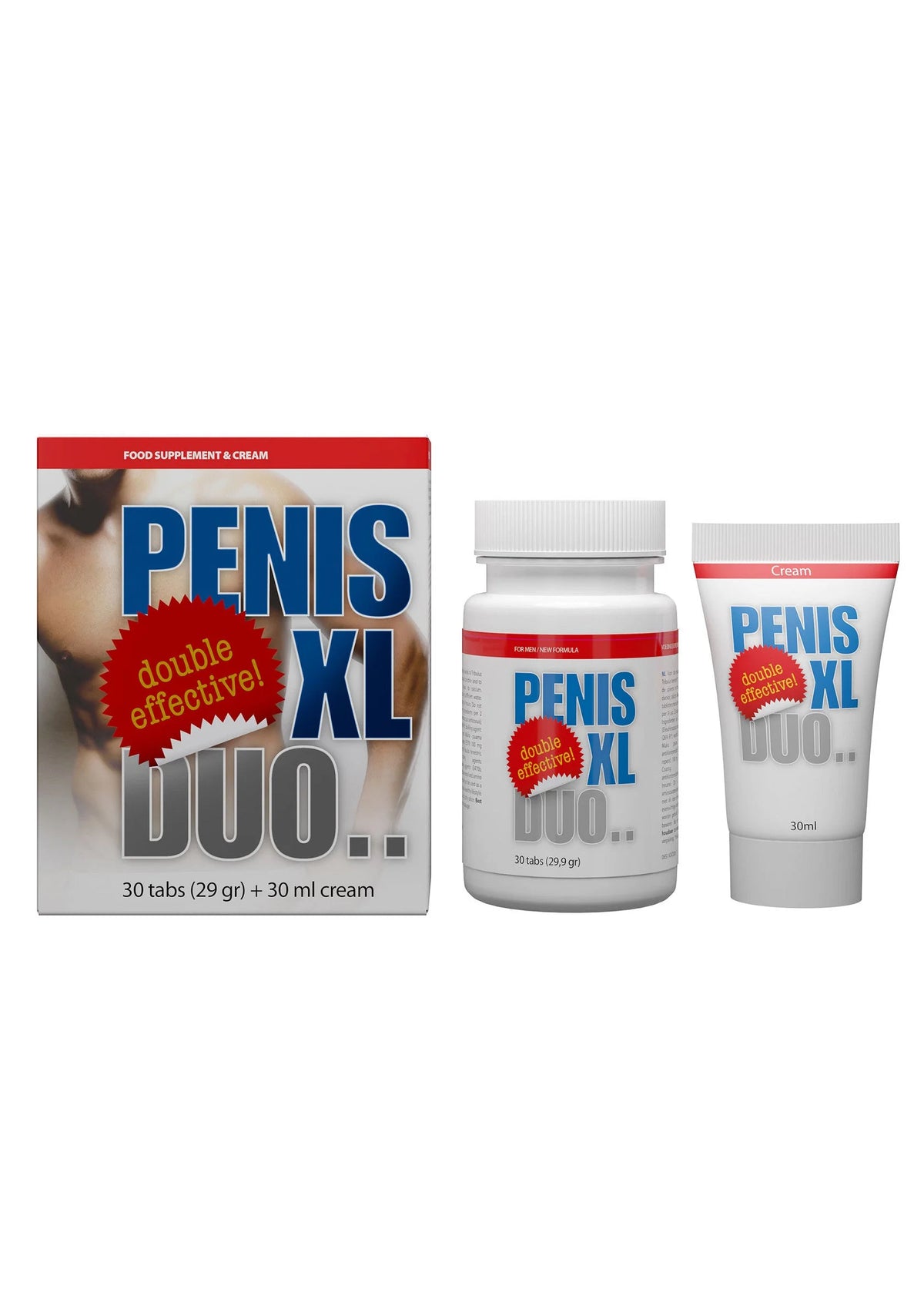 Bestel: Penis XL Pack Duo Pack - bij Happytoys.nl, happytoys.be, Happytoys.ae: erotische sex webshop | liever Happy dan Easy βββββ - Default Title - 92613 - NATUREL