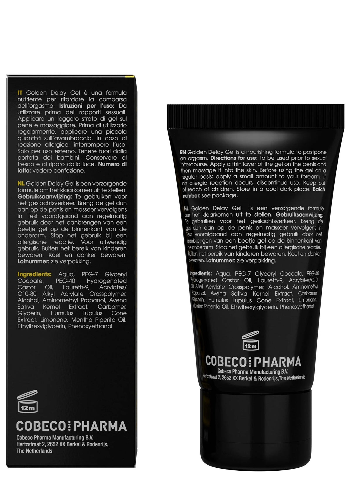 Bestel: Big Boy Golden Delay Gel 50 ml by Cobeco Big Boy - bij Happytoys.nl, happytoys.be, Happytoys.ae: erotische sex webshop | liever Happy dan Easy βββββ