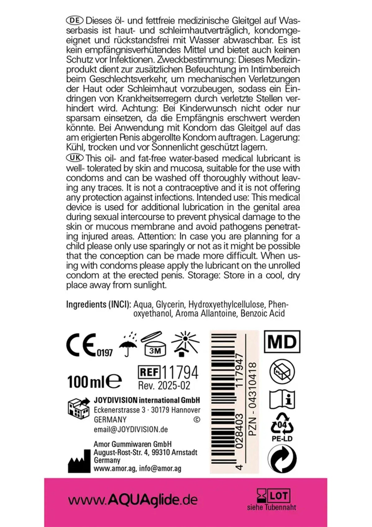 Bestel: Aquaglide 100 ml by Joy Devision - glijmiddel bij Happytoys.nl, happytoys.be, Happytoys.ae: erotische sex webshop | liever Happy dan Easy ⭐⭐⭐⭐⭐