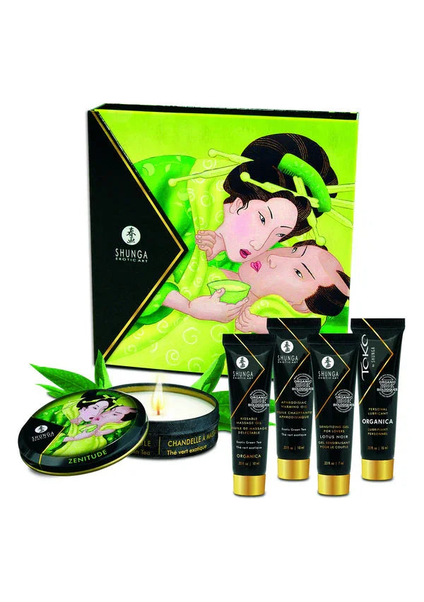 Bestel: Geisha's Secrets Set by Shunga - bij Happytoys.nl, happytoys.be, Happytoys.ae: erotische sex webshop | liever Happy dan Easy ⭐⭐⭐⭐⭐ - Green Tea - 94517 - GREENTEA