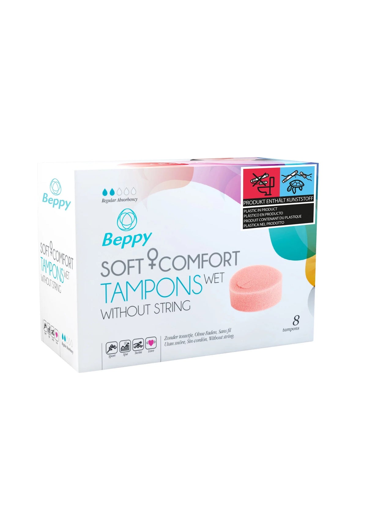 Bestel: Soft & Comfort Wet 8pcs by Beppy - bij Happytoys.nl, happytoys.be, Happytoys.ae: erotische sex webshop | liever Happy dan Easy ⭐⭐⭐⭐⭐ - Default Title - 96205 - NATUREL