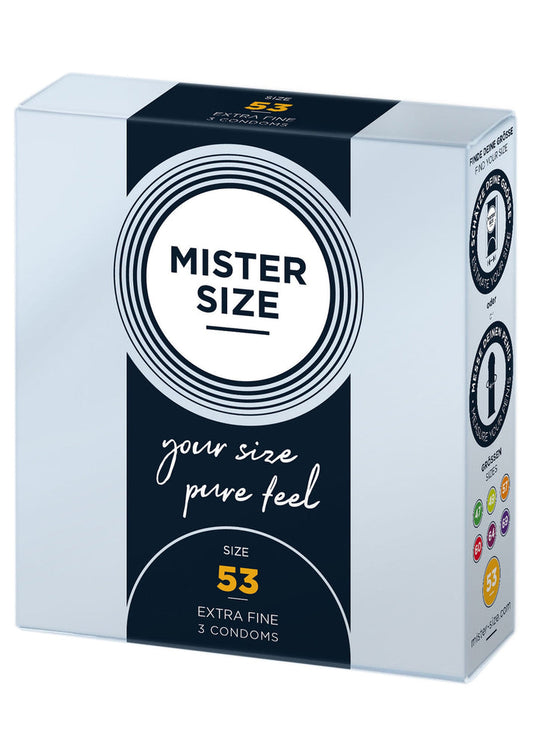 53mm Condoms 3pcs BY Mister Size