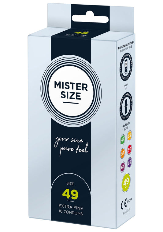 49mm Condoms 10pcs by Mister Size