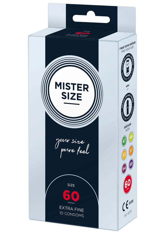 Bestel: MISTER SIZE 60mm Condoms 10pcs - bij Happytoys: de erotische sex webshop | liever Happy dan Easy ⭐⭐⭐⭐⭐