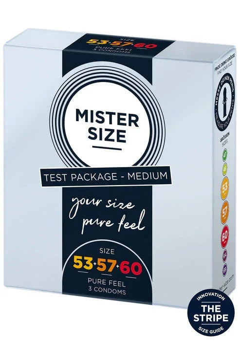 Bestel: Condooms 53 - 57 - 60mm 3 - pack by Mister Size - bij Happytoys.nl, happytoys.be, Happytoys.ae: erotische sex webshop | liever Happy dan Easy ⭐⭐⭐⭐⭐