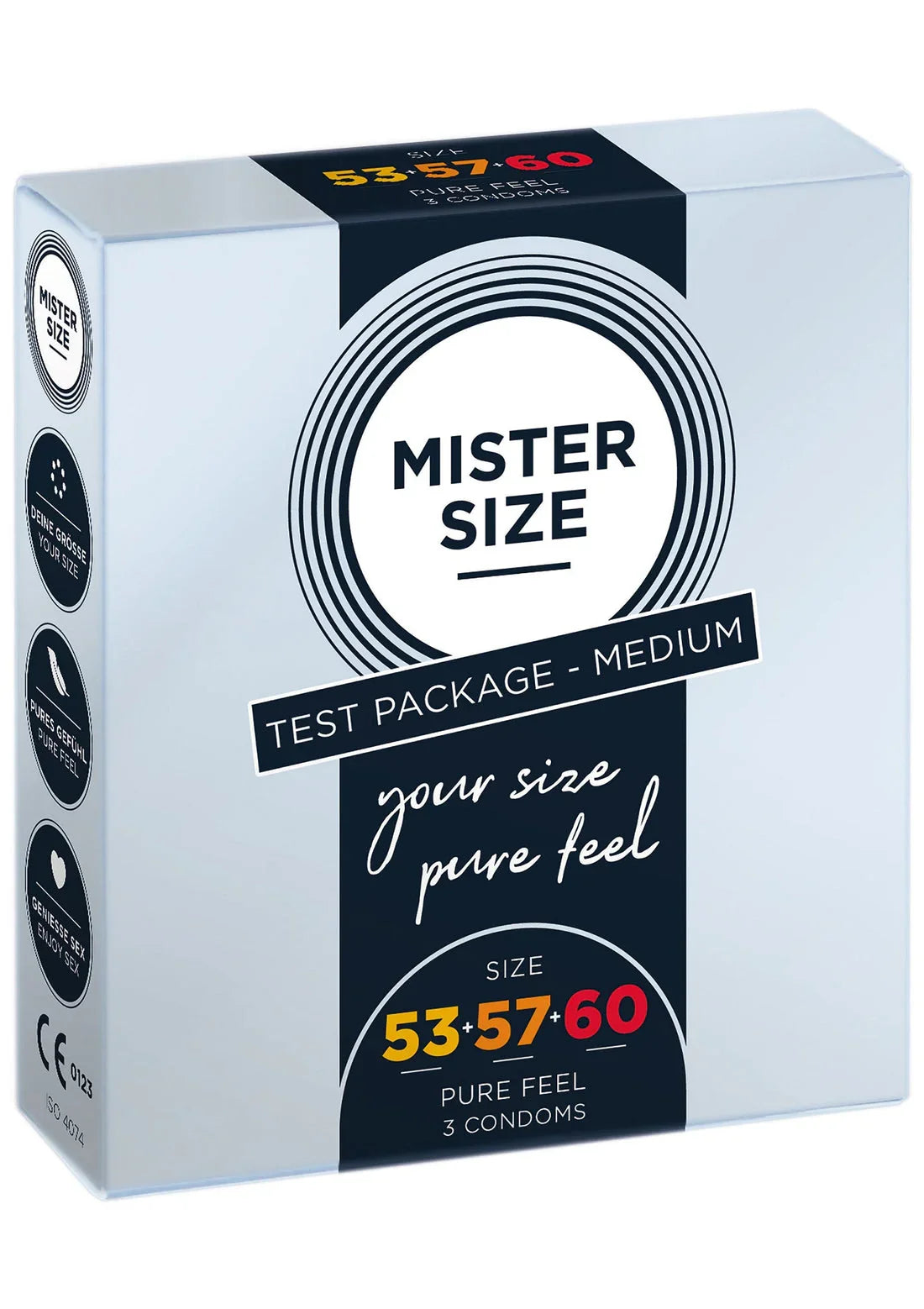 Condooms 53-57-60mm 3-pack by Mister Size