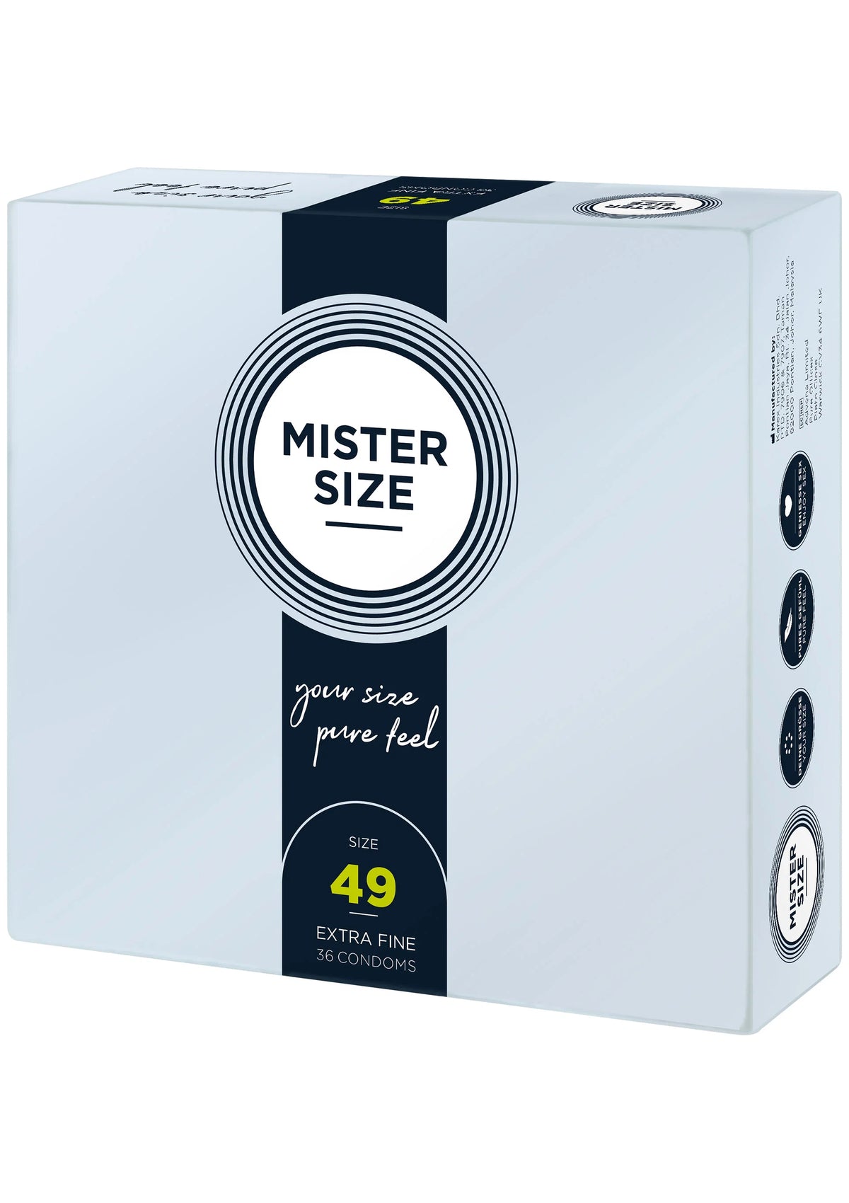 Bestel: MISTER SIZE 49mm Condoms 36pcs - bij Happytoys.nl, happytoys.be, Happytoys.ae: erotische sex webshop | liever Happy dan Easy ⭐⭐⭐⭐⭐ - Default Title - 97131 - NATUREL