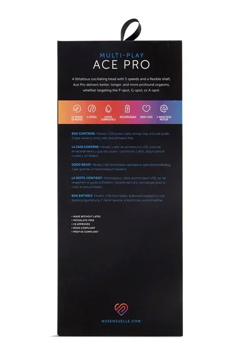 Bestel: Ace Pro Prostate + G - Spot Vibrator by NuSensuelle - bij Happytoys.nl, happytoys.be, Happytoys.ae: erotische sex webshop | liever Happy dan Easy ⭐⭐⭐⭐⭐