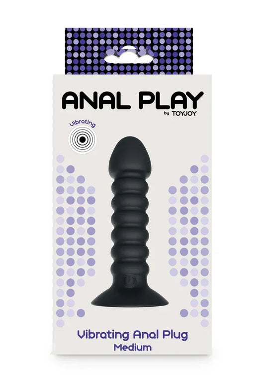 Anal Play Vibrating Anal Plug Medium by ToyJoy - Happytoys Sexshop: Toys for Feeling Happy & Easy ๐ - Discreet geleverd