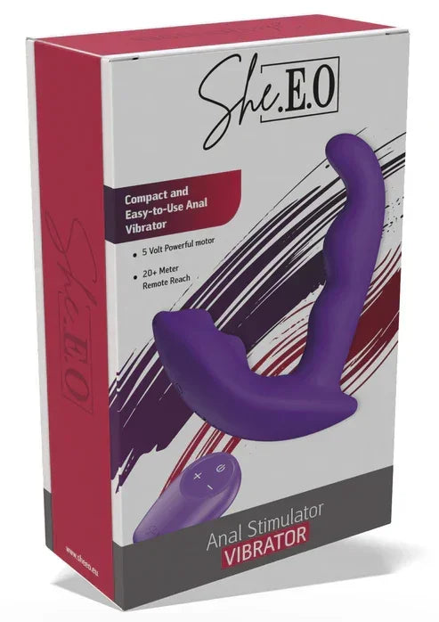 Anal Stimulator Vibrator @ She.E.O. - Happytoys Sexshop: online sex shop for Feeling Happy & Easy 😊 - Discreet geleverd