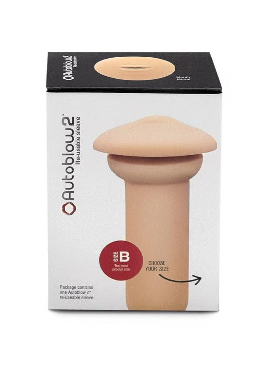 2+ Mouth Sleeve B by Autoblow - Happytoys Sexshop: online sex shop for Feeling Happy & Easy 😊 - Discreet geleverd