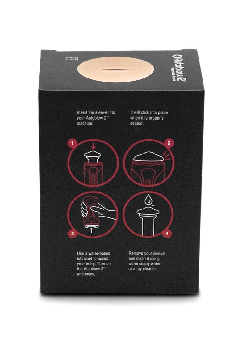 2+ Mouth Sleeve B by Autoblow - Happytoys Sexshop: online sex shop for Feeling Happy & Easy 😊 - Discreet geleverd