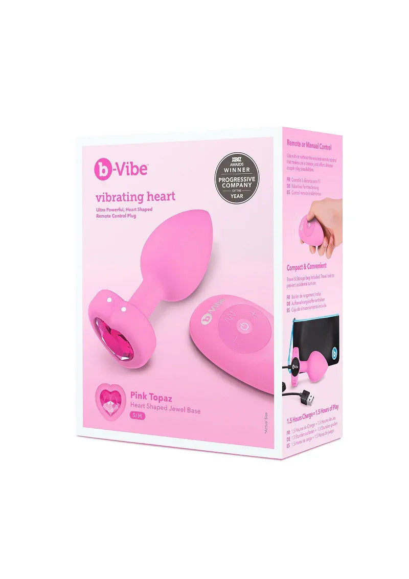 Bestel: Vibrating Heart Plug S/M by B - Vibe - bij Happytoys.nl, happytoys.be, Happytoys.ae: erotische sex webshop | liever Happy dan Easy βββββ
