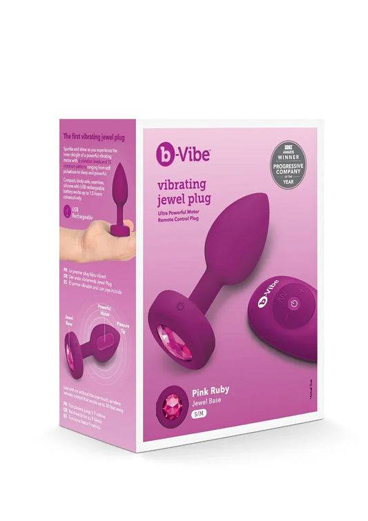 β β B-Vibe Vibrating Jewel Plug S/M - Happytoys Sexshop: online sex shop for Feeling Happy & Easy π - Discreet geleverd