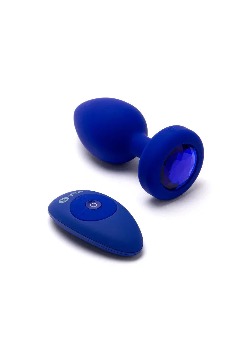♂ ♀ B-Vibe Vibrating Jewel Plug L/XL - Happytoys Sexshop: Toys for Feeling Happy & Easy 😊 - Discreet geleverd