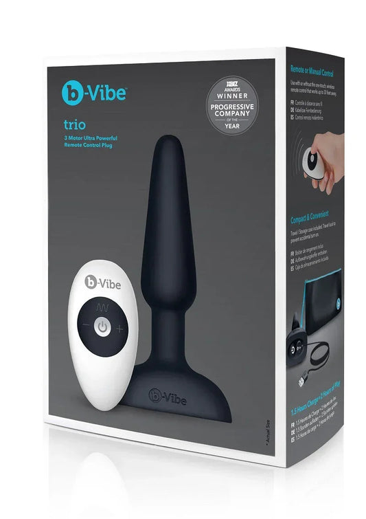 ♂ ♀ B-Vibe Trio Plug - Happytoys Sexshop: Toys for Feeling Happy & Easy 😊 - Discreet geleverd