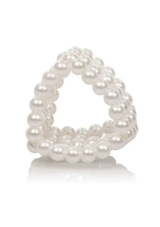 Basic Essentials Pearl Stroker Beads 1.5'/3.75 cm by CalExotics - Happytoys Sexshop: Toys for Feeling Happy & Easy 😊 - Discreet geleverd