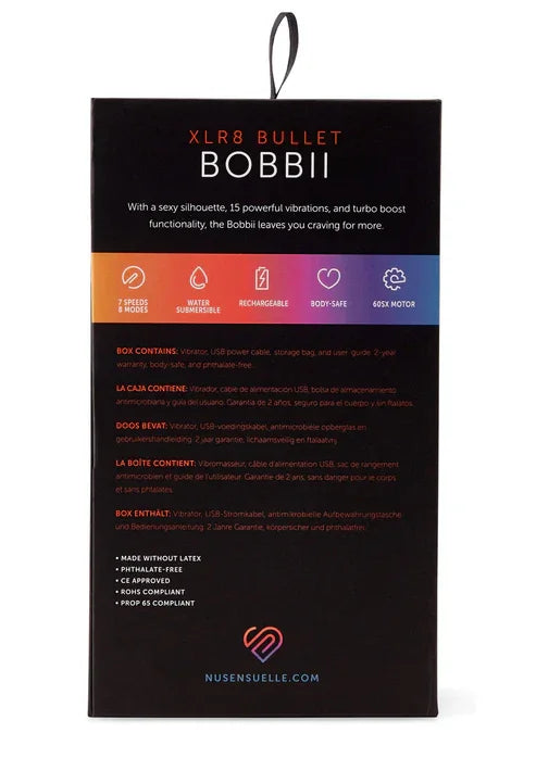 Bobbii XLR8 Bullet @ Nu Sensuelle - Happytoys Sexshop: online sex shop for Feeling Happy & Easy 😊 - Discreet geleverd