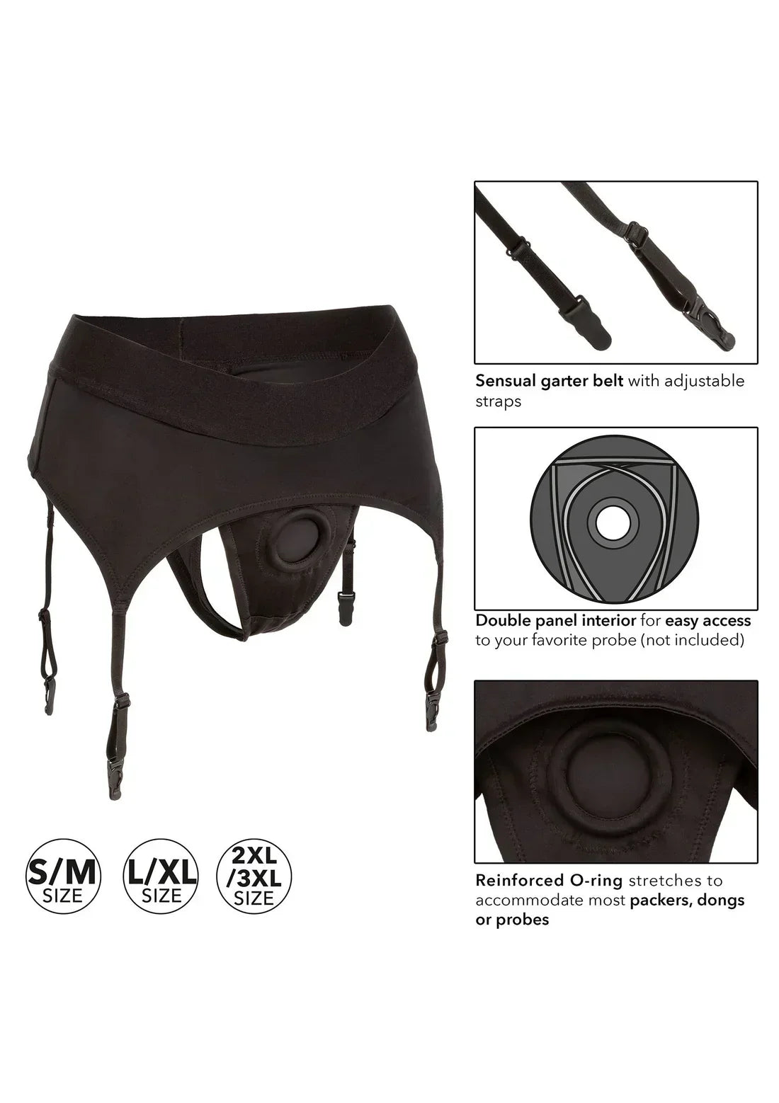 Bestel: Boundless Thong with Garter by CalExotics - bij Happytoys.nl, happytoys.be, Happytoys.ae: erotische sex webshop | liever Happy dan Easy βββββ