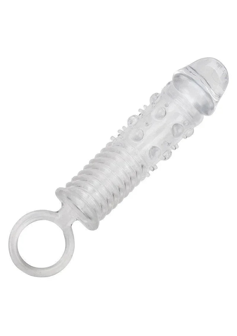Bestel: 3 Piece Textured Extension Set by CalExotics - bij Happytoys.nl, happytoys.be, Happytoys.ae: erotische sex webshop | liever Happy dan Easy ⭐⭐⭐⭐⭐