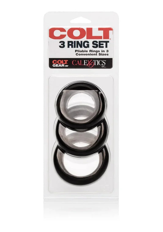 COLT 3 Ring Set Cockrings by CalExotics - Happytoys Sexshop: online sex shop for Feeling Happy & Easy 😊 - Discreet geleverd