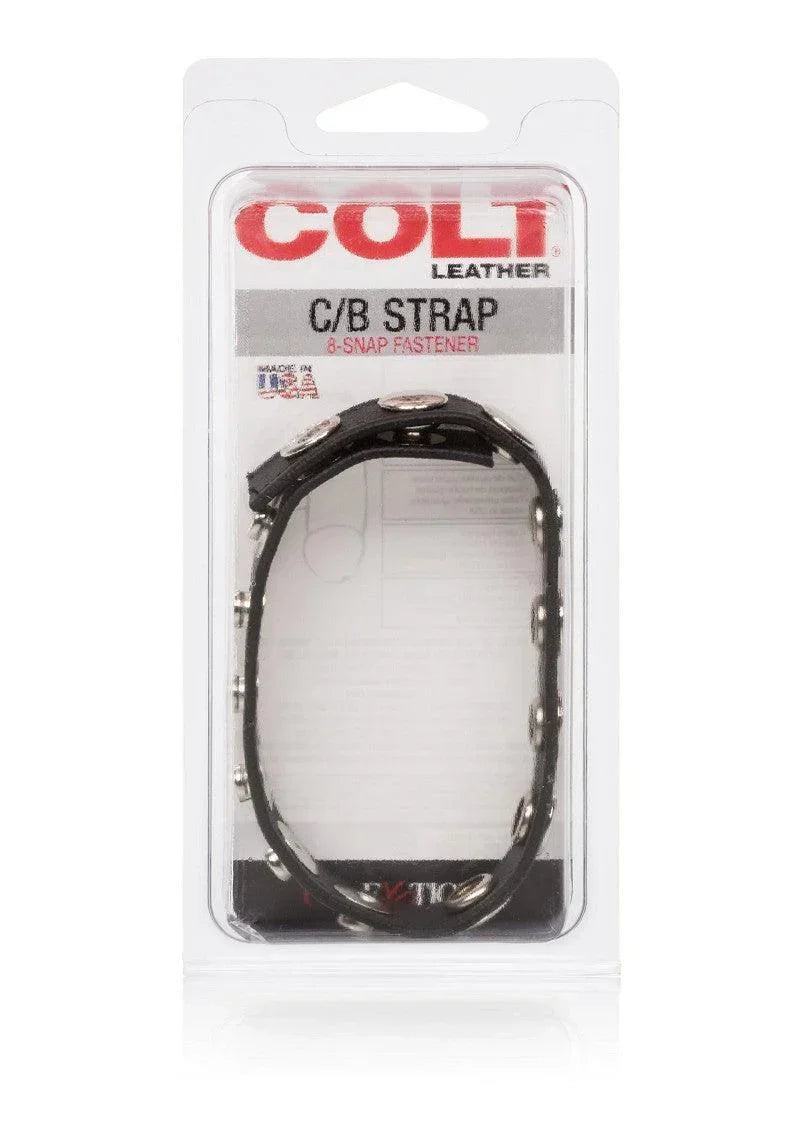COLT Leather C/B Strap 8-Snap Fastener by CalExotics - Happytoys Sexshop: online sex shop for Feeling Happy & Easy 😊 - Discreet geleverd