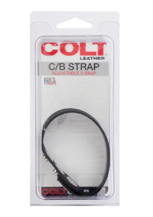 COLT Leather C/B Strap Adjustable 3-Snap by CalExotics - Happytoys Sexshop: online sex shop for Feeling Happy & Easy 😊 - Discreet geleverd