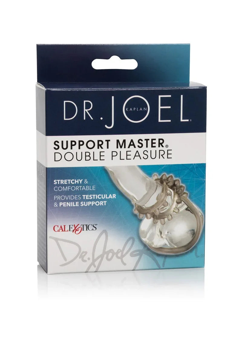 Dr. Joel Kaplan Support Master Double Pleasure Cockring by CalExotics - Happytoys Sexshop: online sex shop for Feeling Happy & Easy 😊 - Discreet geleverd