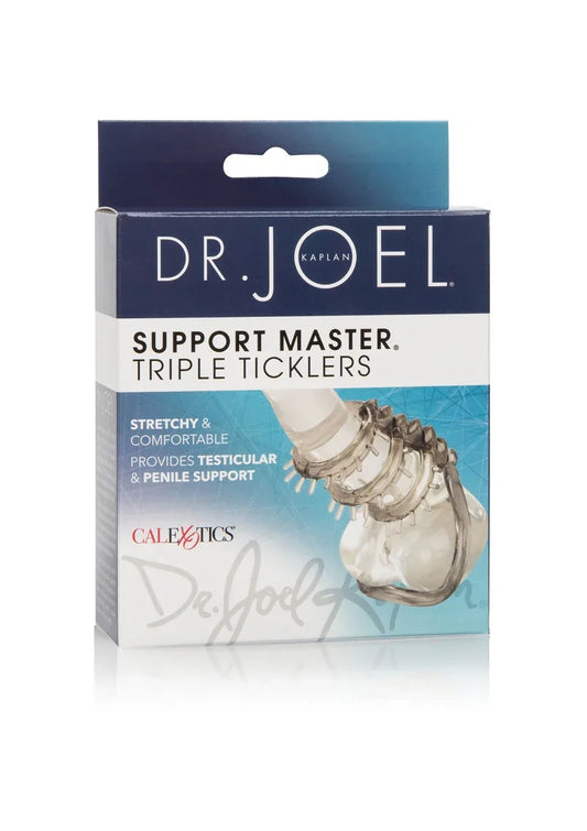 Dr. Joel Kaplan Support Master Triple Ticklers Cockring by CalExotics - Happytoys Sexshop: Toys for Feeling Happy & Easy 😊 - Discreet geleverd