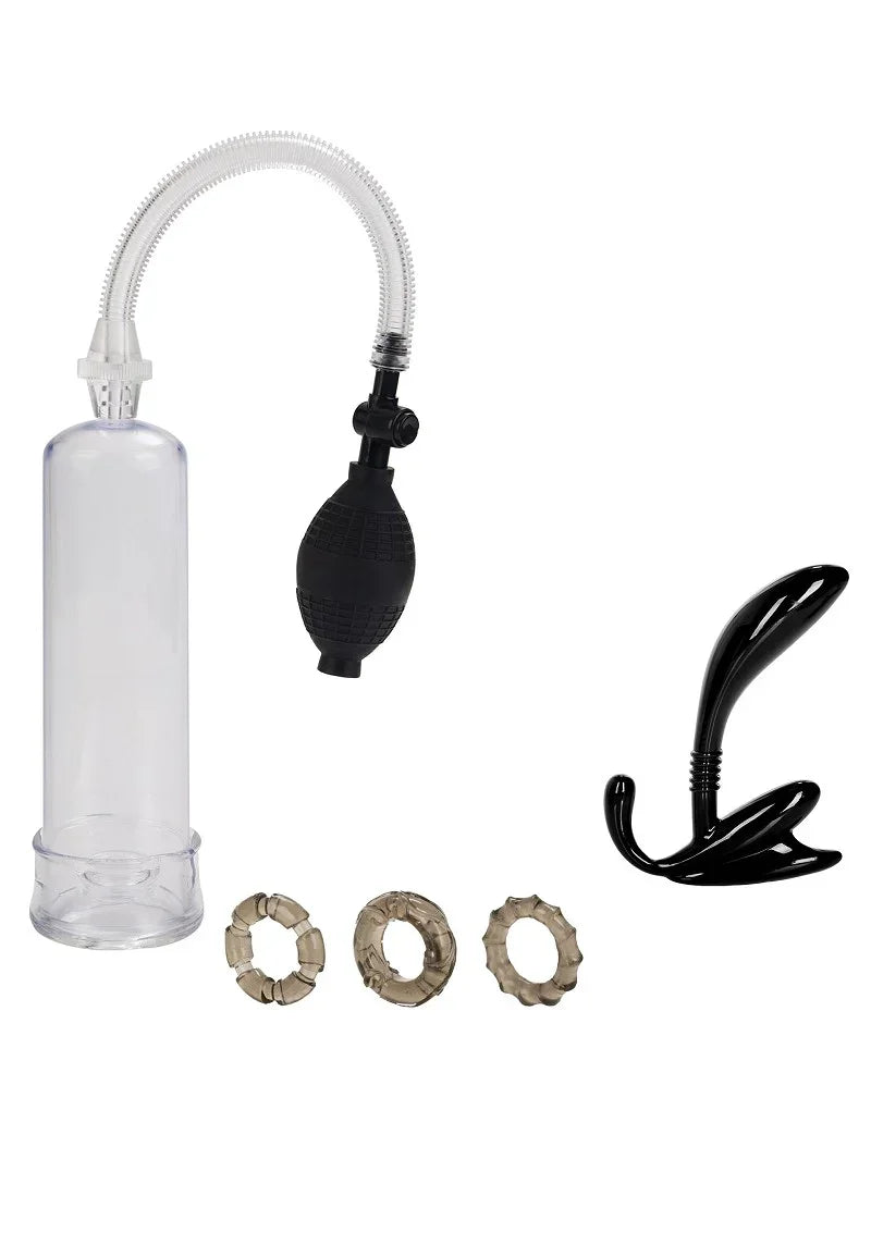 Bestel: His Essential Pump Kit Penis Pomp by CalExotics - bij Happytoys.nl, happytoys.be, Happytoys.ae: erotische sex webshop | liever Happy dan Easy βββββ