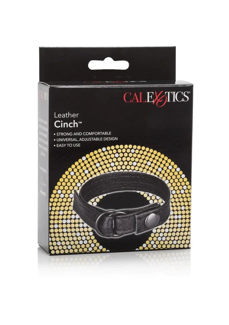 Bestel: Leather Cinch Cockring by CalExotics Rings - cockrings bij Happytoys.nl, happytoys.be, Happytoys.ae: erotische sex webshop | liever Happy dan Easy ⭐⭐⭐⭐⭐