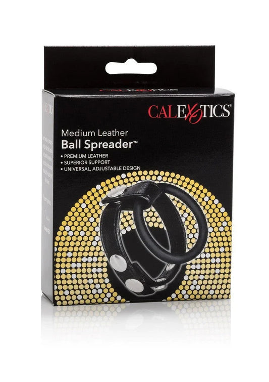 CalExotics Medium Leather Ball Spreader - Happytoys Sexshop: Toys for Feeling Happy & Easy π - Discreet geleverd