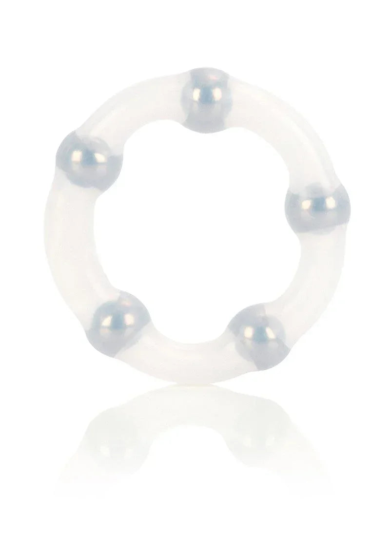 Bestel: Metallic Bead Ring by CalExotics - bij Happytoys.nl, happytoys.be, Happytoys.ae: erotische sex webshop | liever Happy dan Easy ⭐⭐⭐⭐⭐