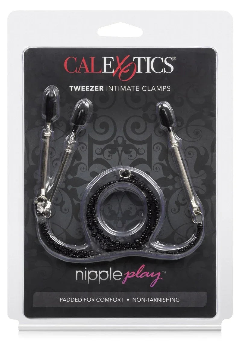 Bestel: CalExotics Nipple Play Tweezer Intimate Clamps Tepel en clitoris klem - bij Happytoys.nl, happytoys.be, Happytoys.ae: erotische sex webshop | liever Happy dan Easy βββββ