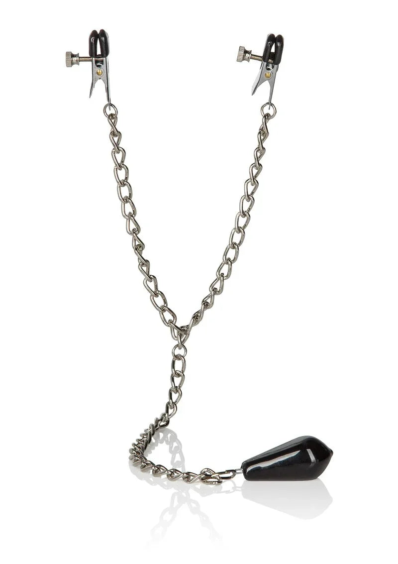 Bestel: Weighted Nipple Clamps by CalExotics - bij Happytoys.nl, happytoys.be, Happytoys.ae: erotische sex webshop | liever Happy dan Easy ⭐⭐⭐⭐⭐