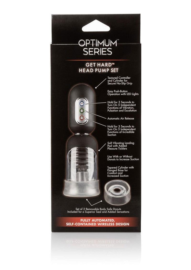 Optimum Series Get Hard Head Pump Set by CalExotics - Happytoys Sexshop: Toys for Feeling Happy & Easy 😊 - Discreet geleverd