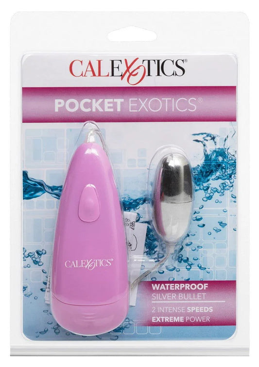 Pocket Exotics Waterproof Silver Bullet by CalExotics - Happytoys Sexshop: Toys for Feeling Happy & Easy 😊 - Discreet geleverd