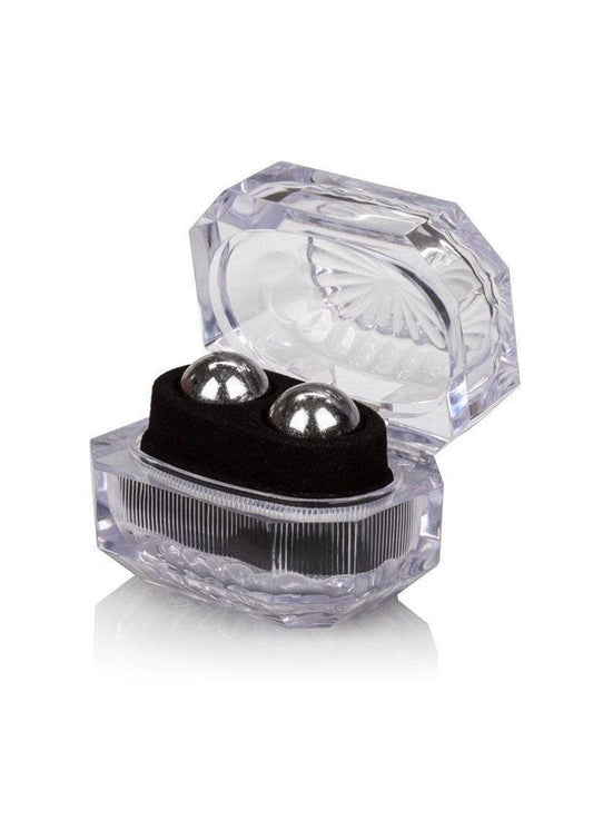 Silver Balls In Presentation Box by CalExotics - Happytoys Sexshop: online sex shop for Feeling Happy & Easy 😊 - Discreet geleverd