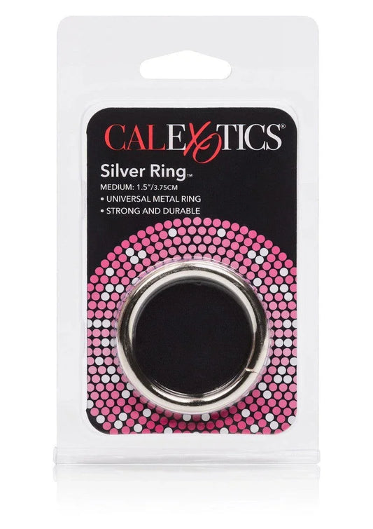 Silver Ring - Medium by CalExotics - Happytoys Sexshop: online sex shop for Feeling Happy & Easy 😊 - Discreet geleverd