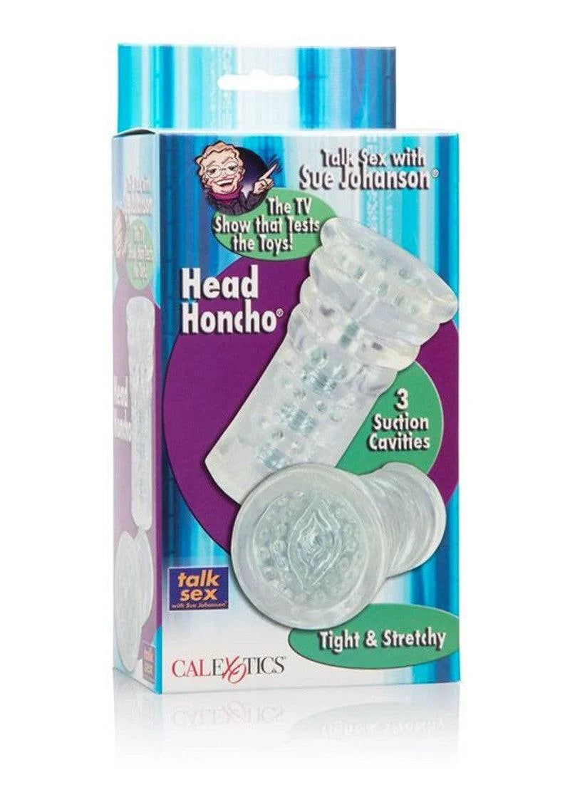 Bestel: Sue Johanson Head Honcho Stroker by CalExotics - bij Happytoys.nl, happytoys.be, Happytoys.ae: erotische sex webshop | liever Happy dan Easy βββββ