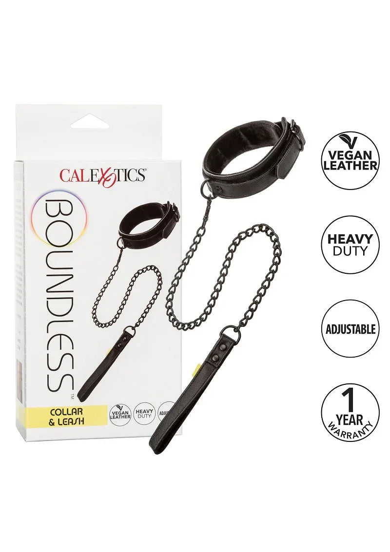 ♂ ♀ CalExotics Boundless Collar with Leash - Happytoys Sexshop: Toys for Feeling Happy & Easy 😊 - Discreet geleverd