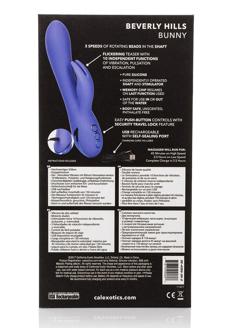 California Dreaming Beverly Hills Bunny by CalExotics - Happytoys Sexshop: online sex shop for Feeling Happy & Easy 😊 - Discreet geleverd