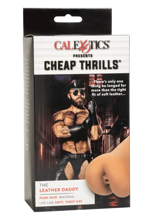 â CalExotics Cheap Thrills The Leather Daddy Stroker Masturbator - Happytoys Sexshop: online sex shop for Feeling Happy & Easy đ - Discreet geleverd
