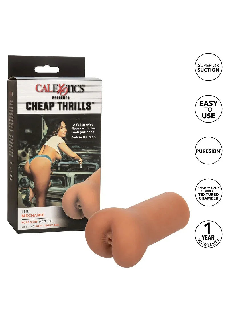 β CalExotics Cheap Thrills The Mechanic Masturbator Stroker - Happytoys Sexshop: Toys for Feeling Happy & Easy π - Discreet geleverd