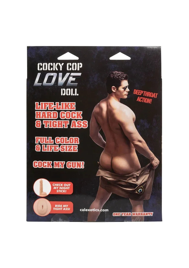 Cocky Cop Love Doll Masturbator & Dildo by CalExotics - Happytoys Sexshop: online sex shop for Feeling Happy & Easy 😊 - Discreet geleverd