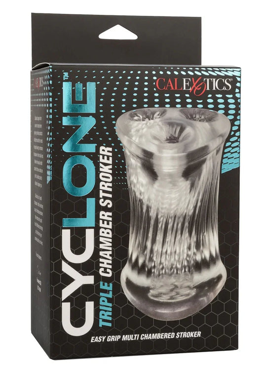 Cyclone Triple Chamber Stroker Masturbator by CalExotics - Happytoys Sexshop: Toys for Feeling Happy & Easy 😊 - Discreet geleverd