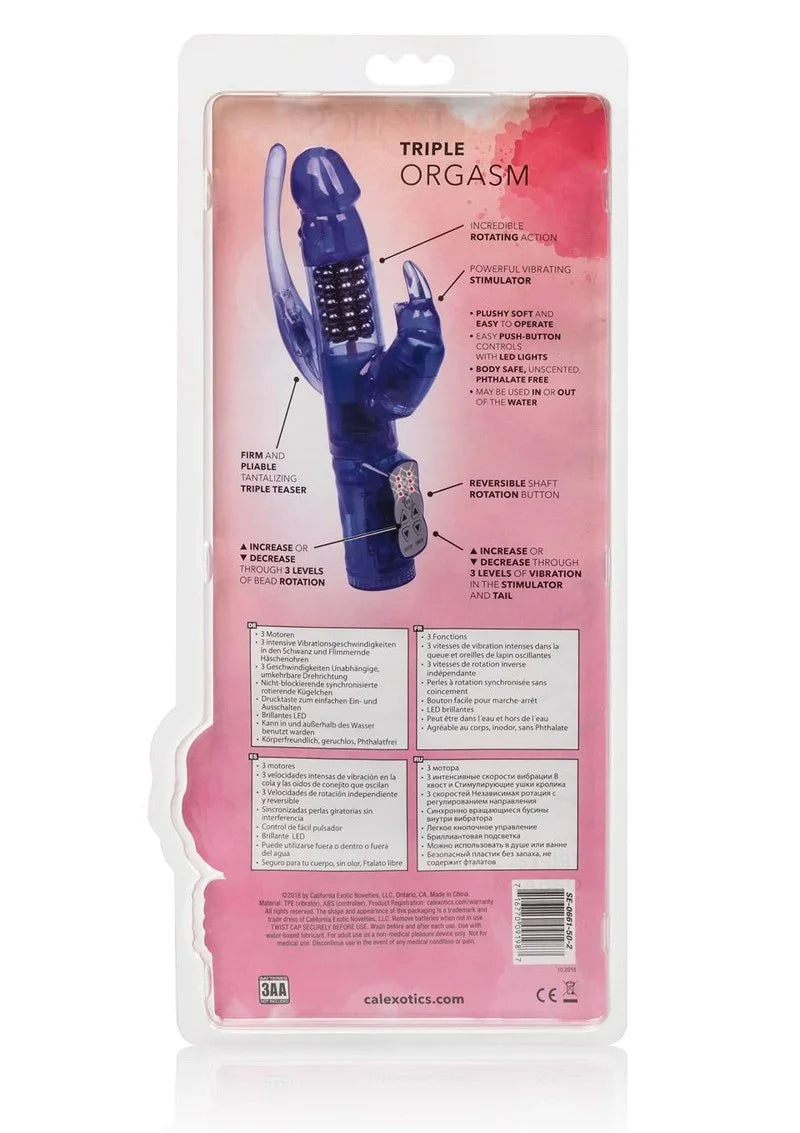 β CalExotics Delight Triple Orgasm vibrator - Happytoys Sexshop: Toys for Feeling Happy & Easy π - Discreet geleverd