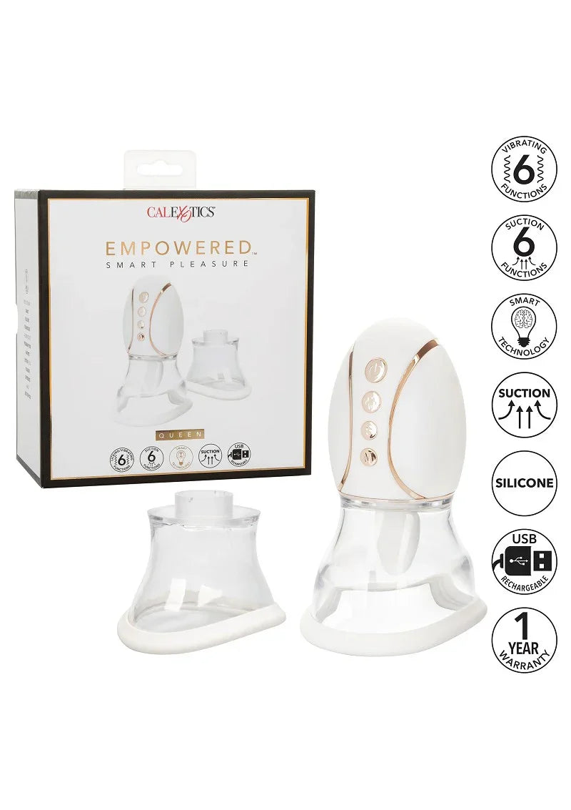 β CalExotics Empowered Smart Pleasure Queen licking vibrator - Happytoys Sexshop: online sex shop for Feeling Happy & Easy π - Discreet geleverd