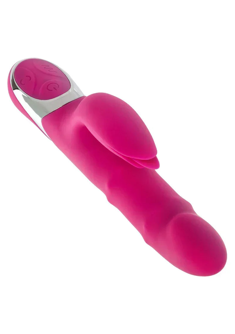 Bestel: Enchanted Embrace Double Thrusting Vibrator by CalExotics - bij Happytoys.nl, happytoys.be, Happytoys.ae: erotische sex webshop | liever Happy dan Easy ⭐⭐⭐⭐⭐